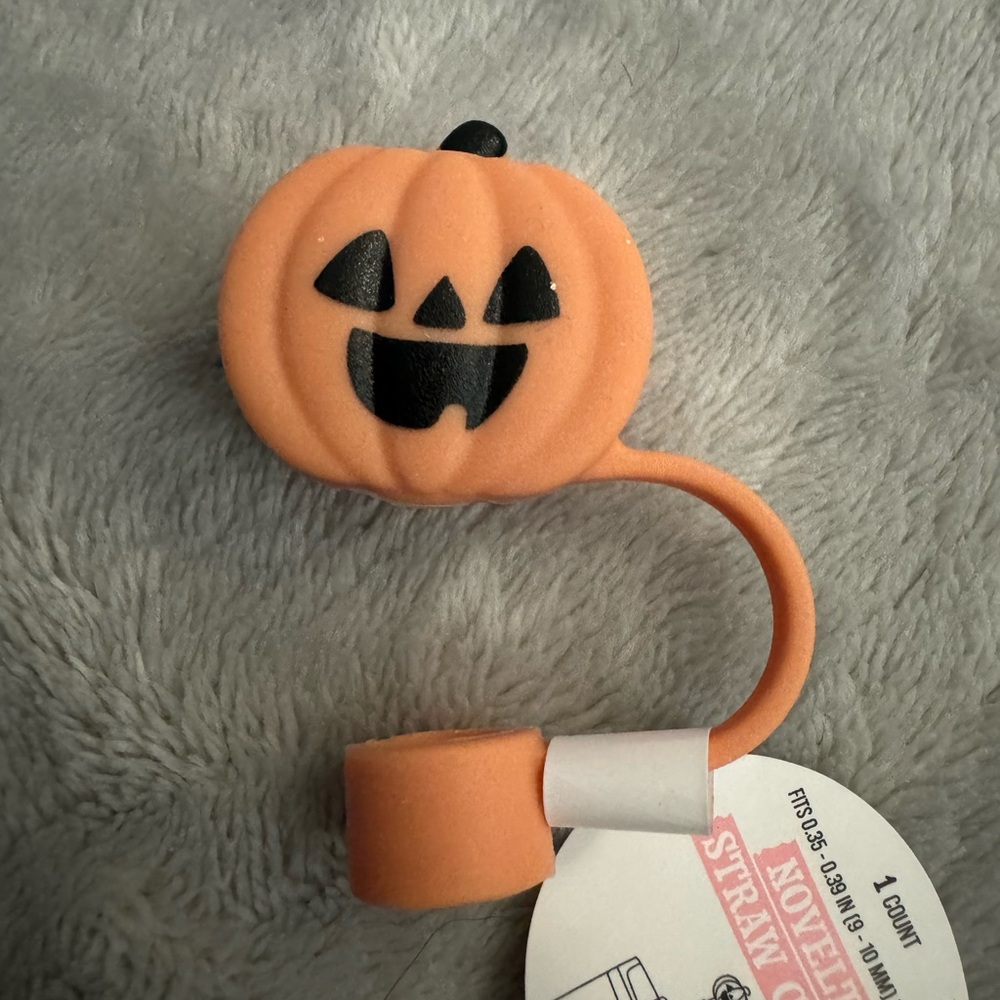 Target Halloween 2024 straw cover accessories PUMPKIN